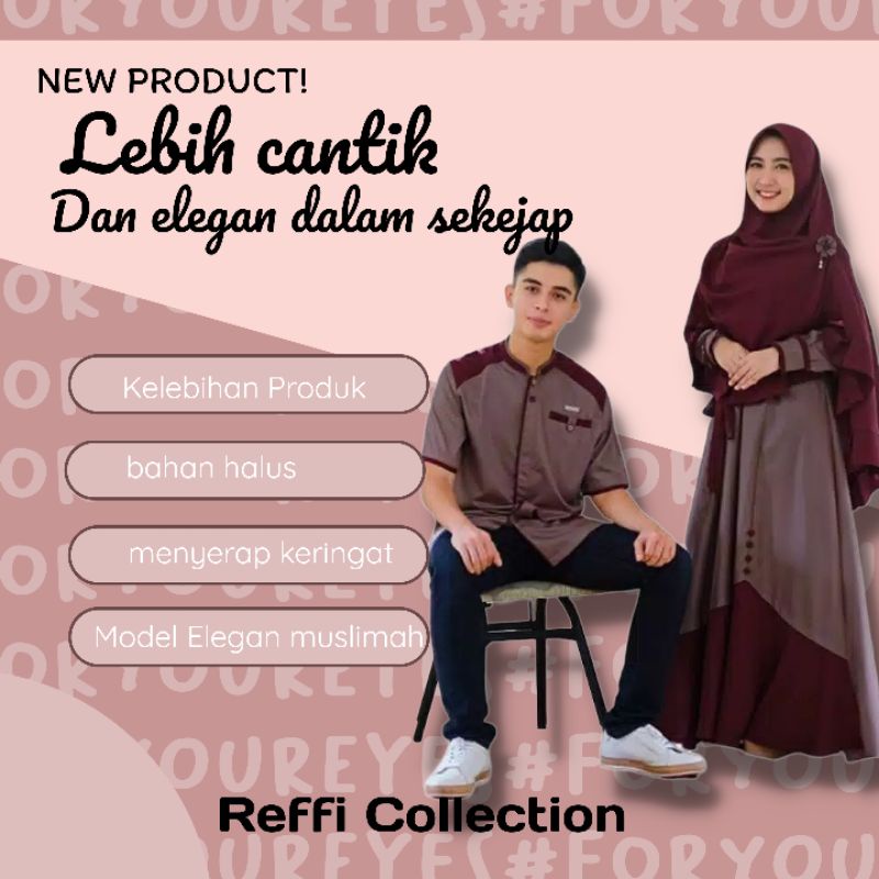SET SYARI COUPLE MUSLIM - BAJU MUSLIM PASANGAN