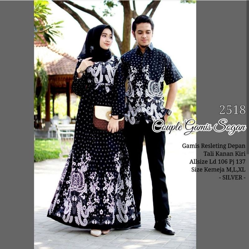 Gamis Couple Murah - Gamis Couple Mewah Tapi Super Kalem - Kirana Couple Ori