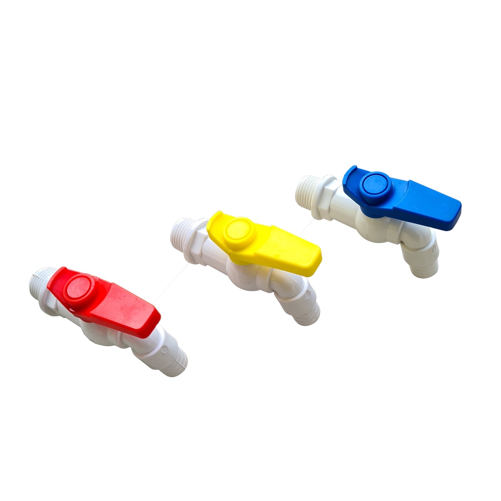 Kran Air Plastik Taman Engkol Keran Tembok Mesin Cuci 1/2 Inch