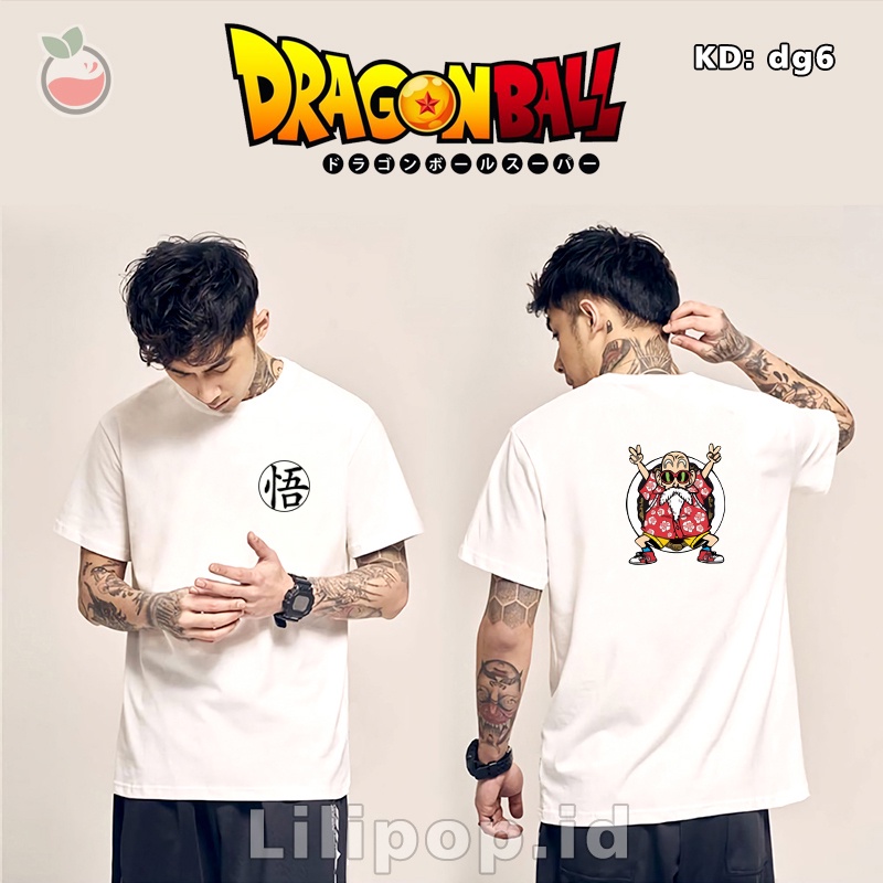 Lilipop Kaos Pria Dragon Ball Baju Distro Basic Tshirt Kasual