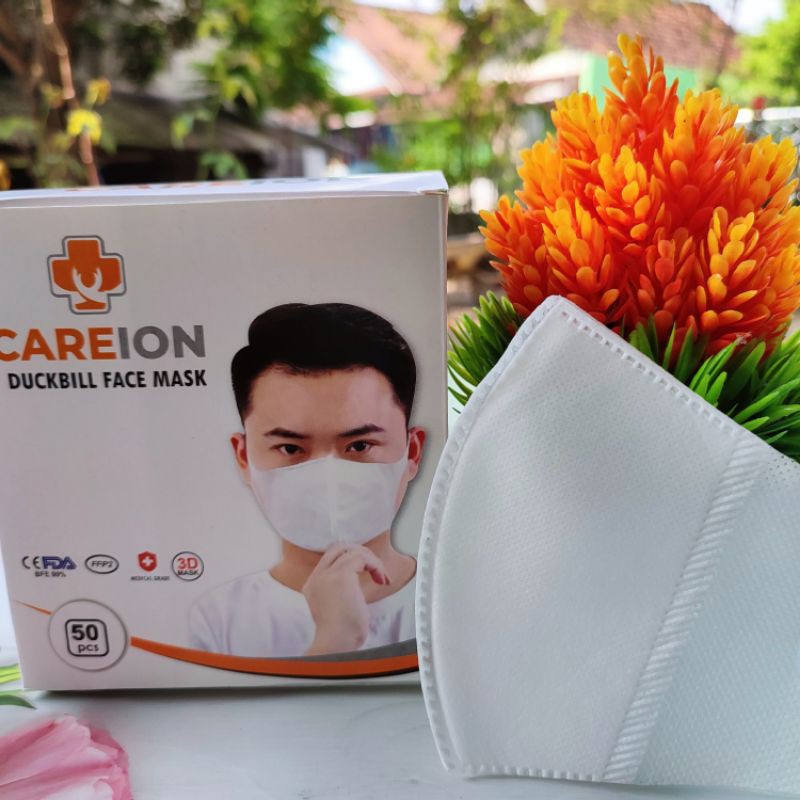 (ECER) MASKER DUCKBILL ALKINDO 3 PLY / MASKER DUCKBILL 3PLY PUTIH / MASKER DUCKBILL UTAMA