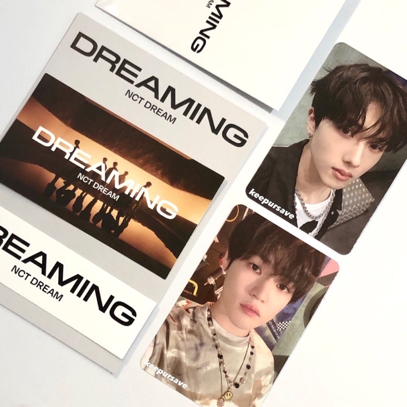md luggage dreaming photocard / pc jisung ver a, chenle ver b