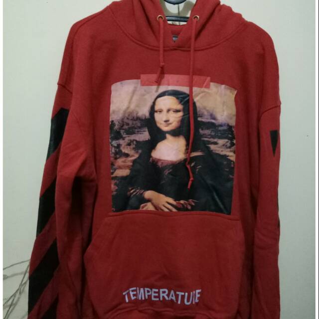 mona lisa off white hoodie white