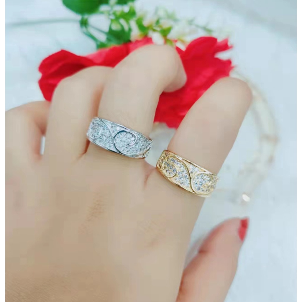 Cincin Xuping Permata Lapis Emas Perhiasan Fashion F11-14