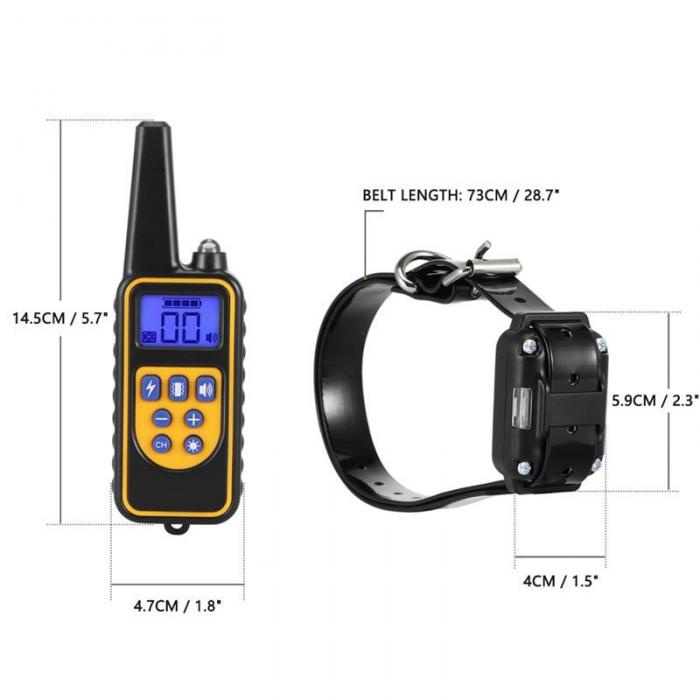 Alat Latihan Hewan Pet Dog Training Shock Collar Stop Barking 1km Remot