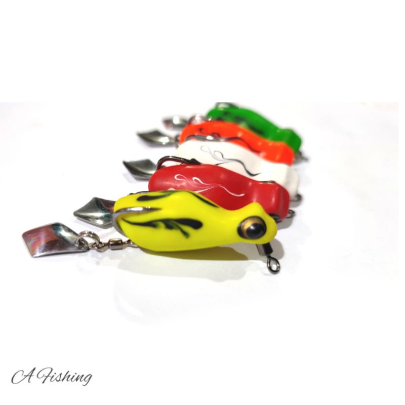 SOFT FROG 3,5CM BP LURE I UMPAN CASTING IKAN GABUS I SNAKEHEAD