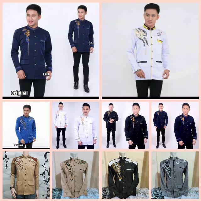 Jasko bordir / jasko / jasko murah / jasko putih motif akar