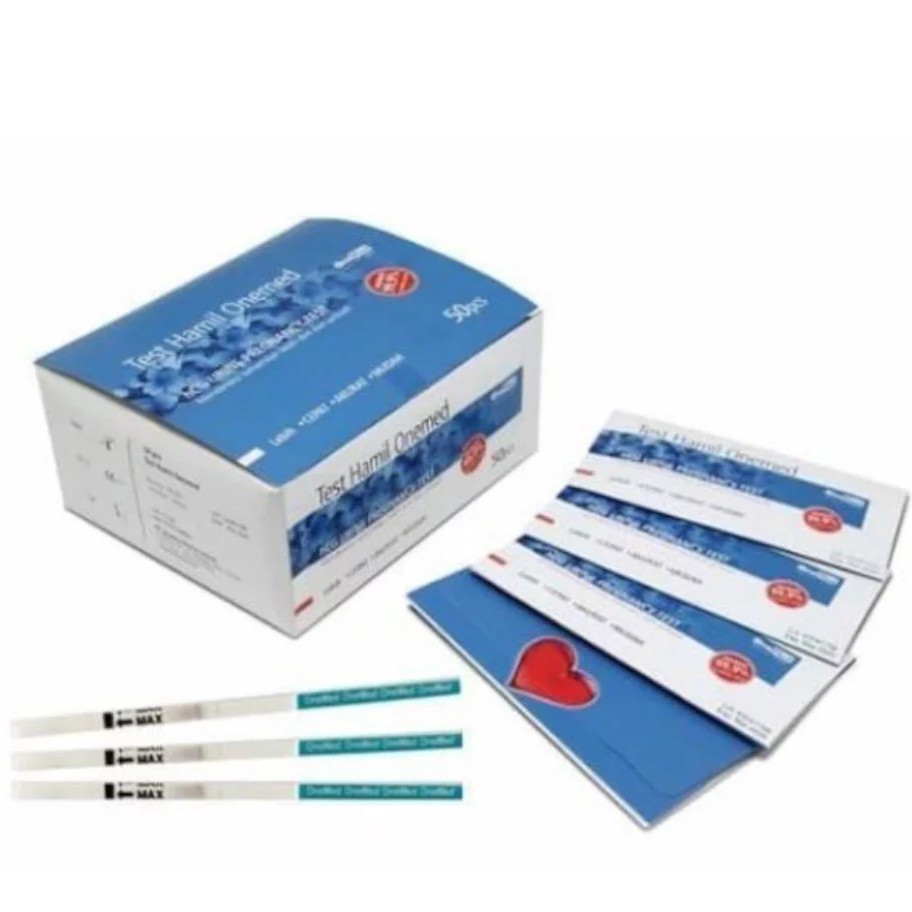 GEA HCG Strip Test Kehamilan / Uji Kehamilan - Test Pack Box Isi 50