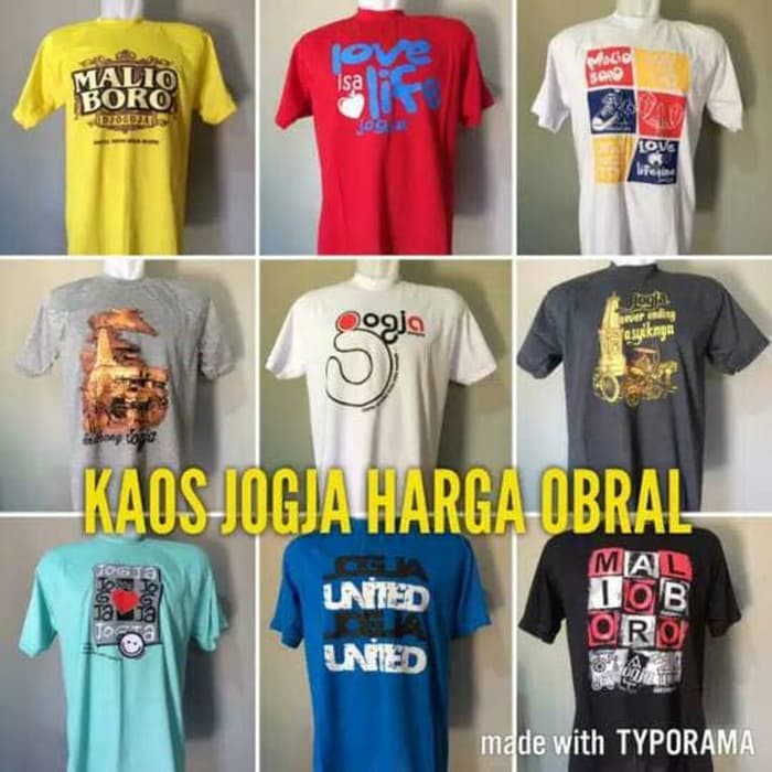 promo KAOS OBLONG JOGJA /KAOS PRIA /WANITA /KAOS KHAS JOGJA