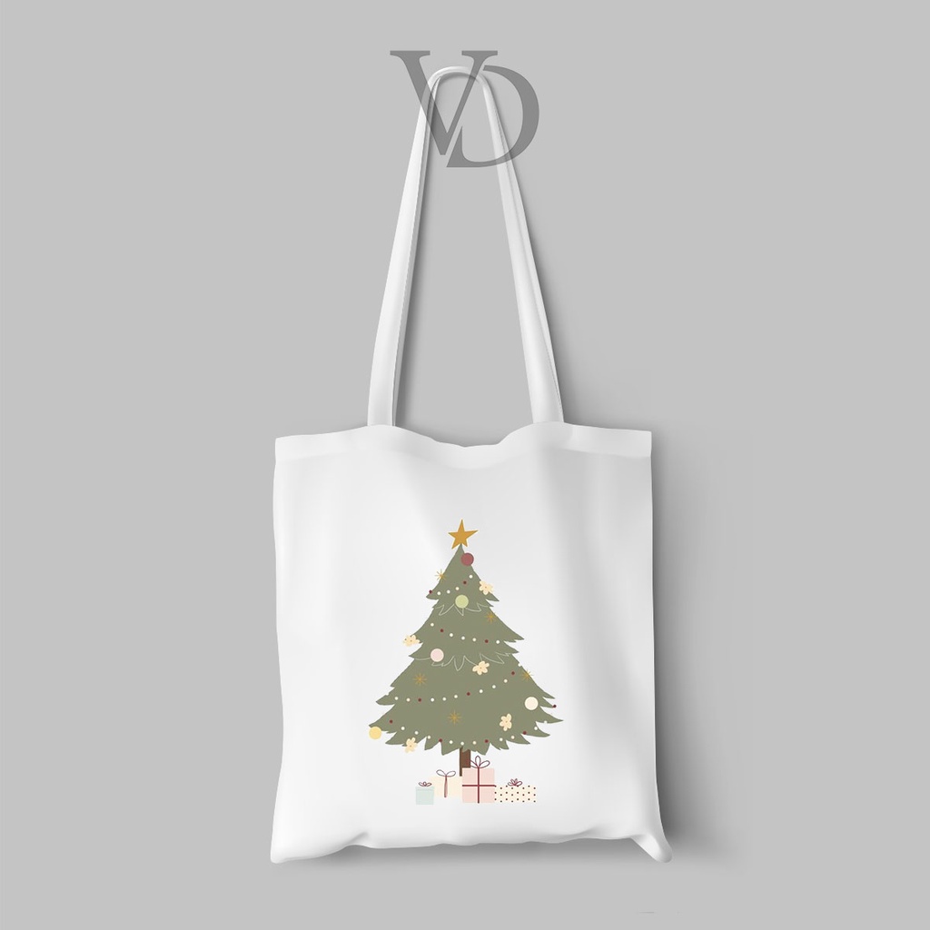 tote bag / tas natal / totebag kanvas / tas motif natal / CHRISTMAS EDITION1