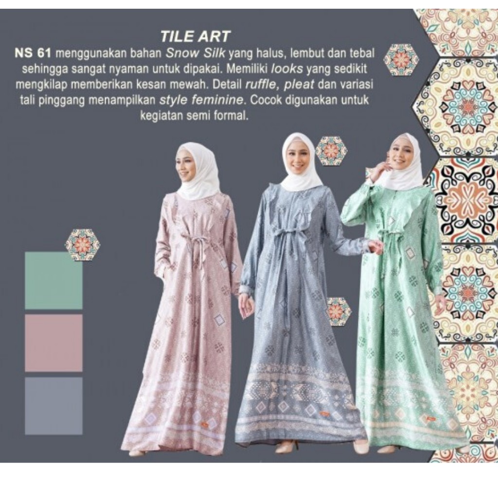 Gamis Nibras Syar'i NS 61