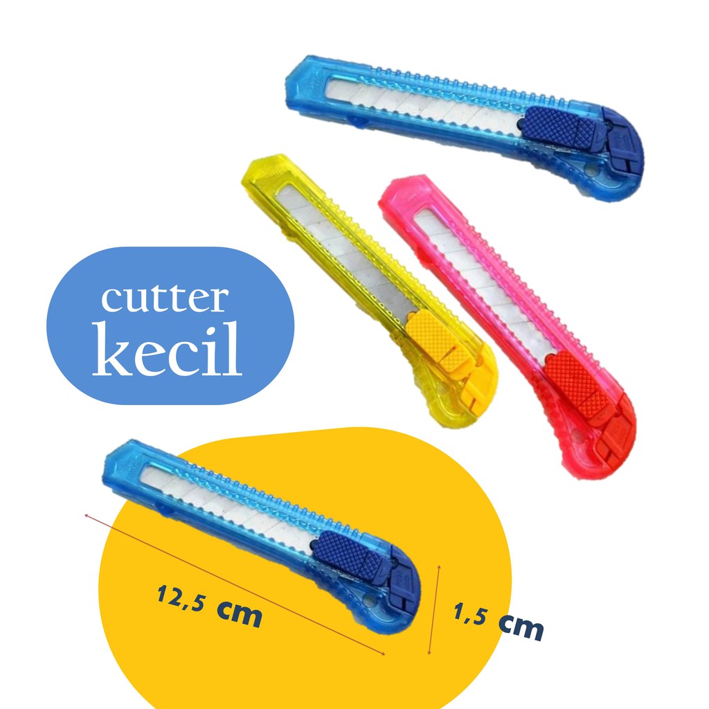 

CUTTER KECIL / PEMOTONG MURAH / CUTTER WARNA WARNI