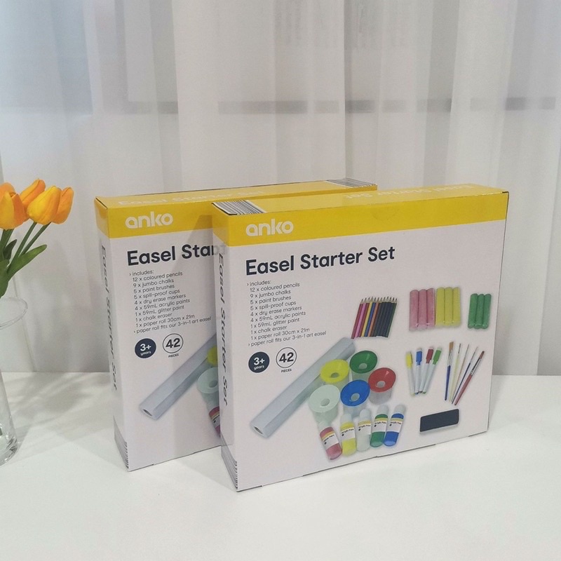 easel starter set perlengkapan menggambar untuk canvas