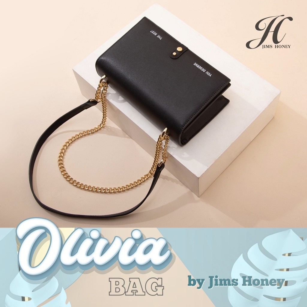 JIMS HONEY Tas Selempang Wanita OLIVIA BAG Jimshoney Tas Wanita Import Tas Sling Bag Korea