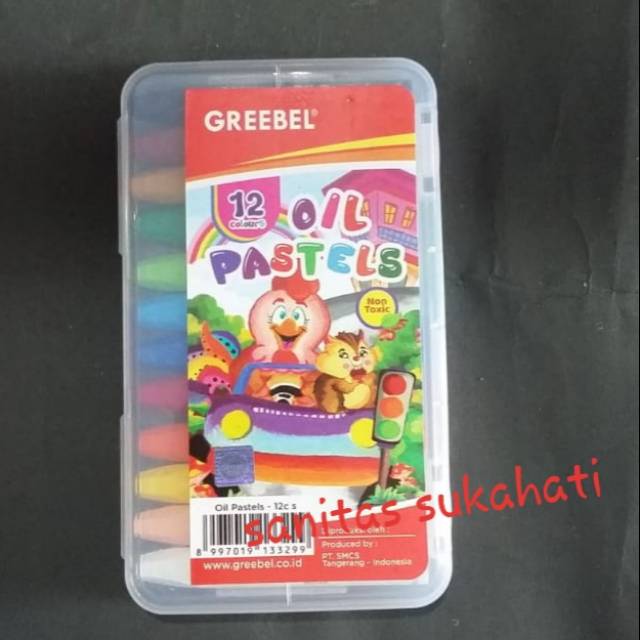 

CRAYON 12 WARNA GREEBEL | OIL PASTEL 12 WARNA GREEBEL