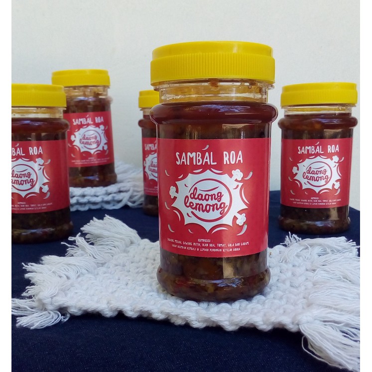 

Sambal Roa Daong Lemong ukuran 185 g