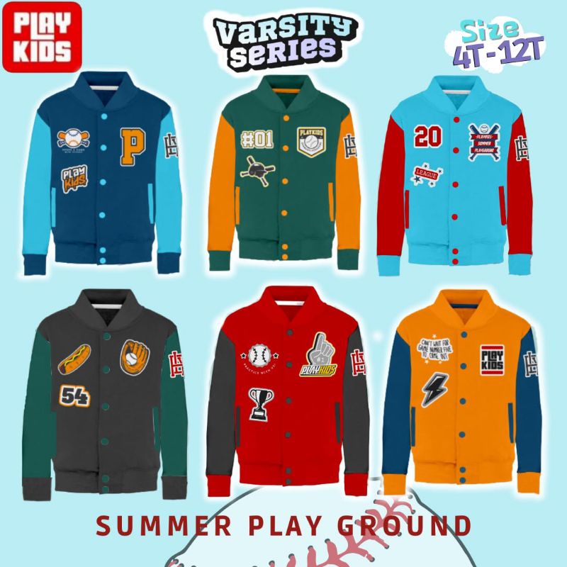 Sweater anak/Jaket anak/ Varsity series by playkids