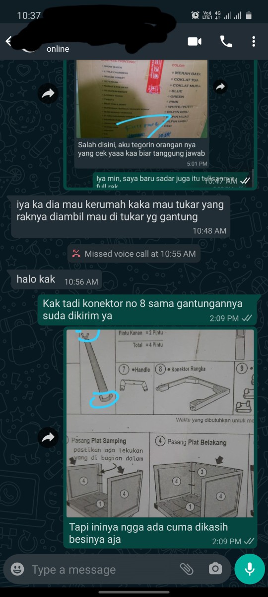 Akako Lemari Pakaian Plastik 2 Pintu Rak/gantung Kaca Kunci Elegant