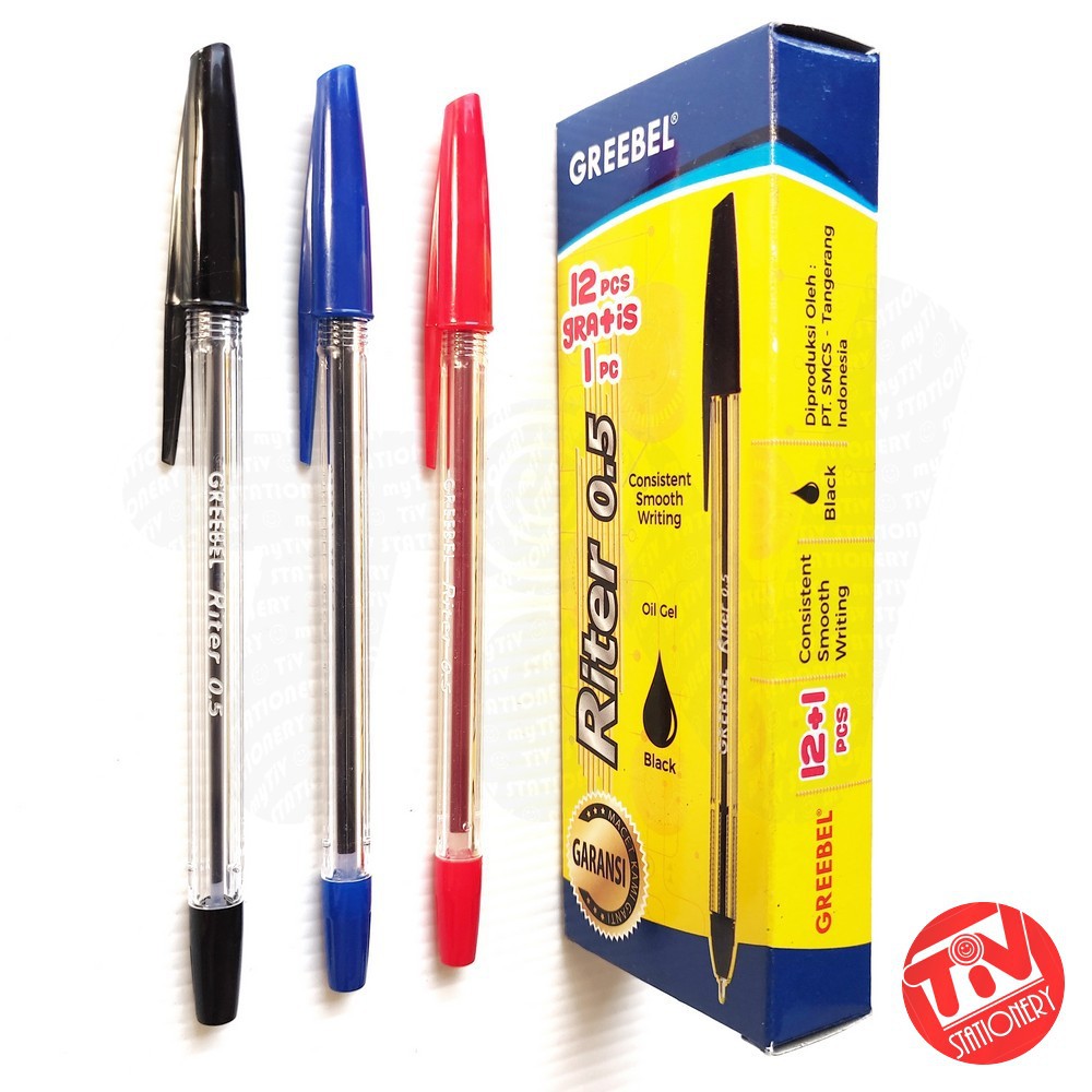 

Pulpen Greebel Riter 0.5 mm (1 pack = 12+1 pcs)