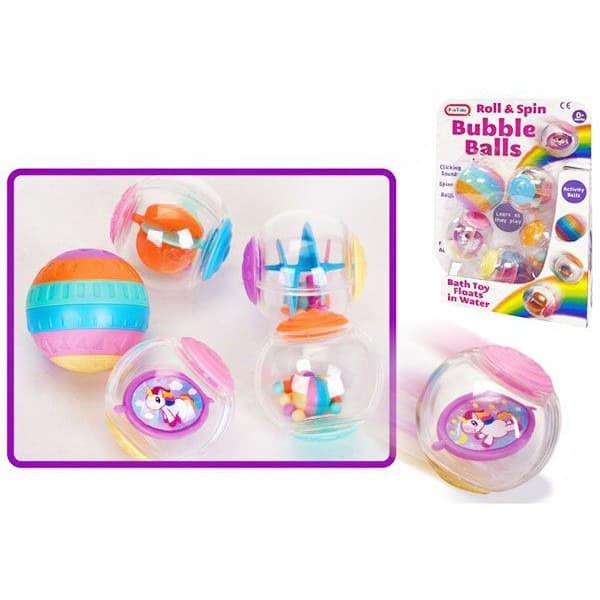 FUN TIME Unicorn Spin &amp; Roll Bubbles