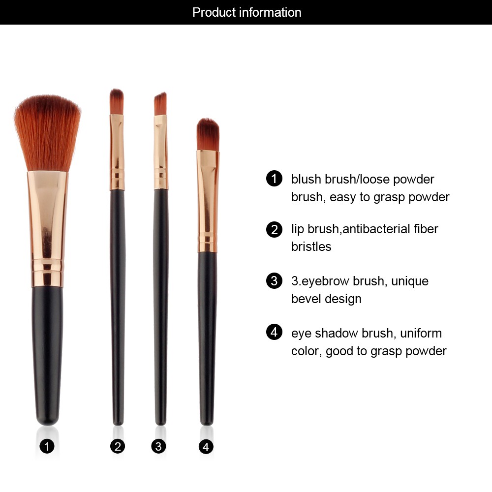 Kuas Make Up | Cosmetic Make Up Brush Set isi 4 Pcs