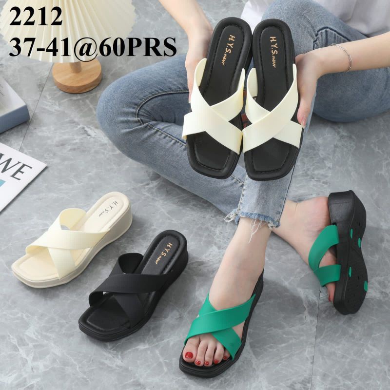 Sendal Wedges Tinggi 5cm H.Y.S New