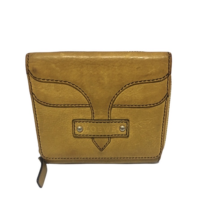 Authentic Loewe wallet in yellow colour - Dompet Loewe