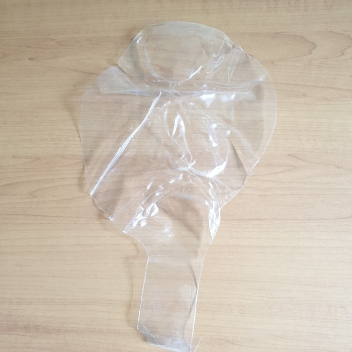 Balon PVC Ukuran 18" transparant BOBO Biru udah Stretch satuan 18 inch bening