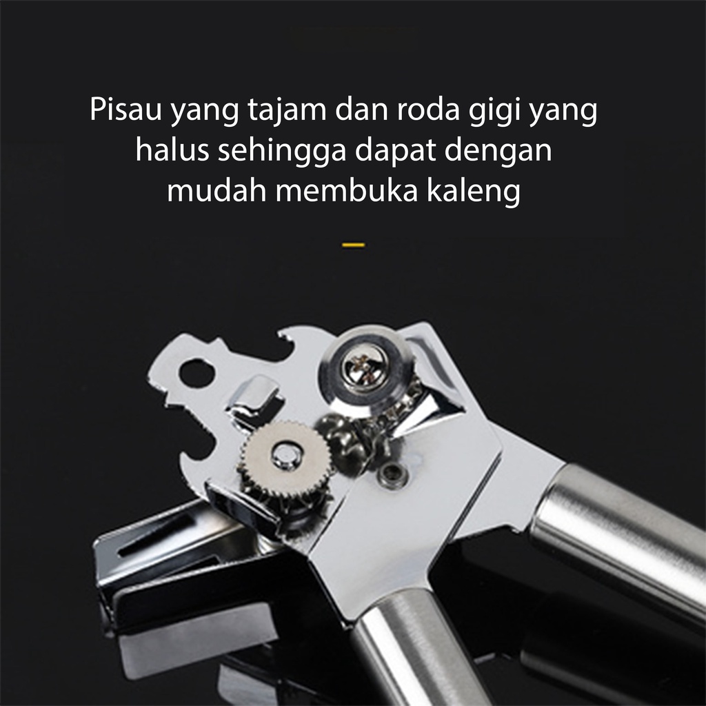 Alat Pembuka Kaleng Susu Pembuka Kaleng Sarden Can Opener Stainless serbaguna