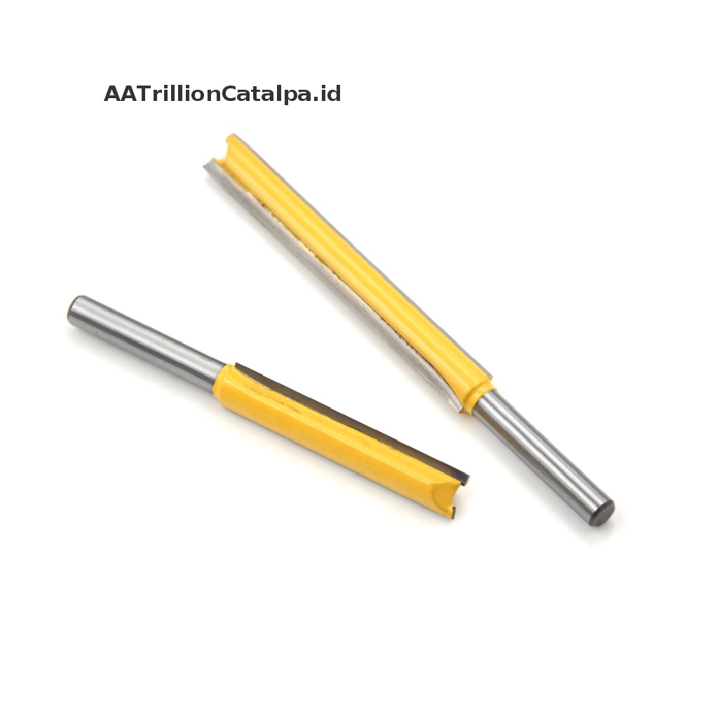 (AATrillionCatalpa) 1pc Mata Profil Flush Trim Ekstra Panjang 1 / 4 &quot;Shank 50 / 76mm