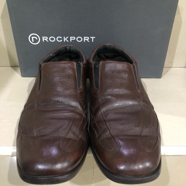 Sepatu kulit Rockport ukuran 44 warna coklat