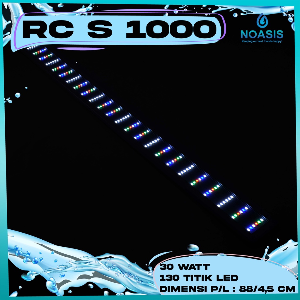 LAMPU LED RECENT S1000 S-1000 30W AQUASCAPE AQUARIUM S-SERIES LOW WATT