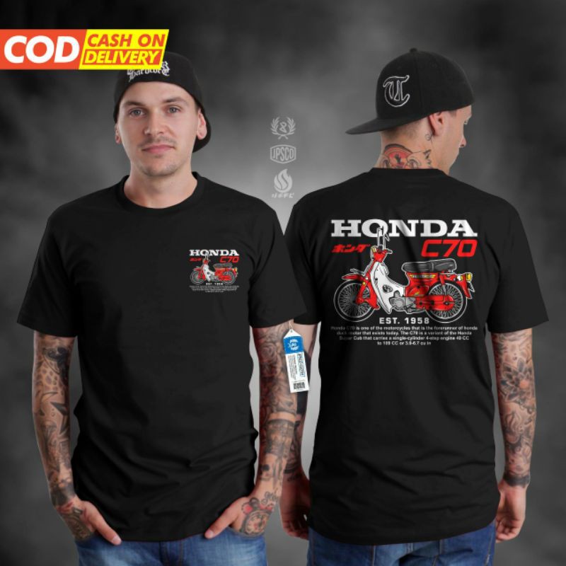 Kaos C70 Honda Clasic Baju Motor Honda C70 Lazada Indonesia