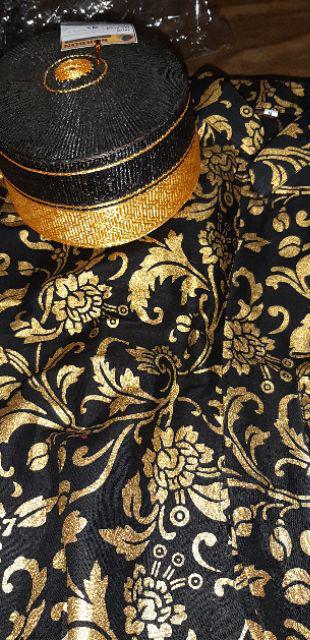 Couple Batik Prodo Gold Gamis Dan Hem Anak