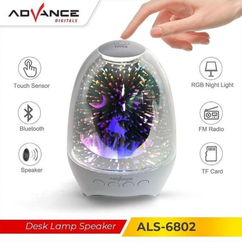 Desk Lamp // Speaker Advance Als 6802 Bluetooth Speaker Lampu tidur