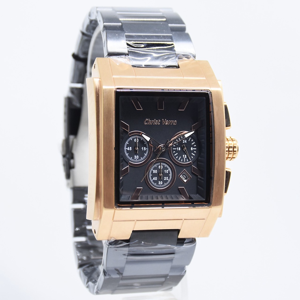 Jam Tangan Pria Christ Verra CV915427G-18BLK Original