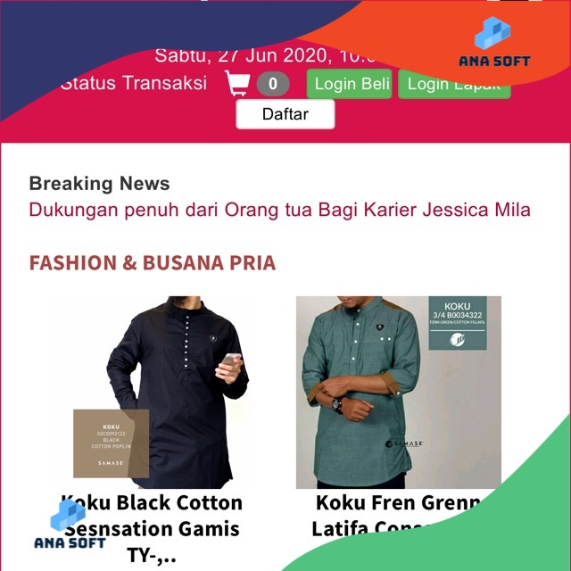 Software Aplikasi Marketplace Berbasis Web Codeigniter