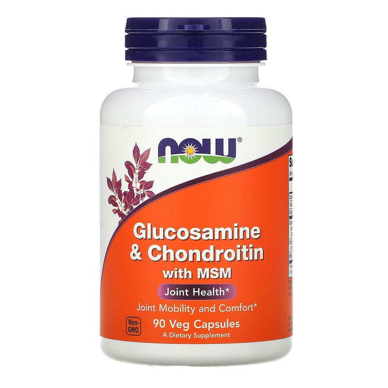 NOW Glucosamine Chondroitin MSM Glukosamin Suplemen Persendian