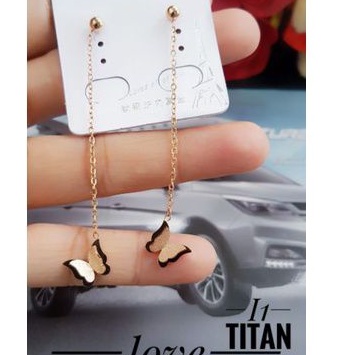 Titanium anting wanita cantik t144