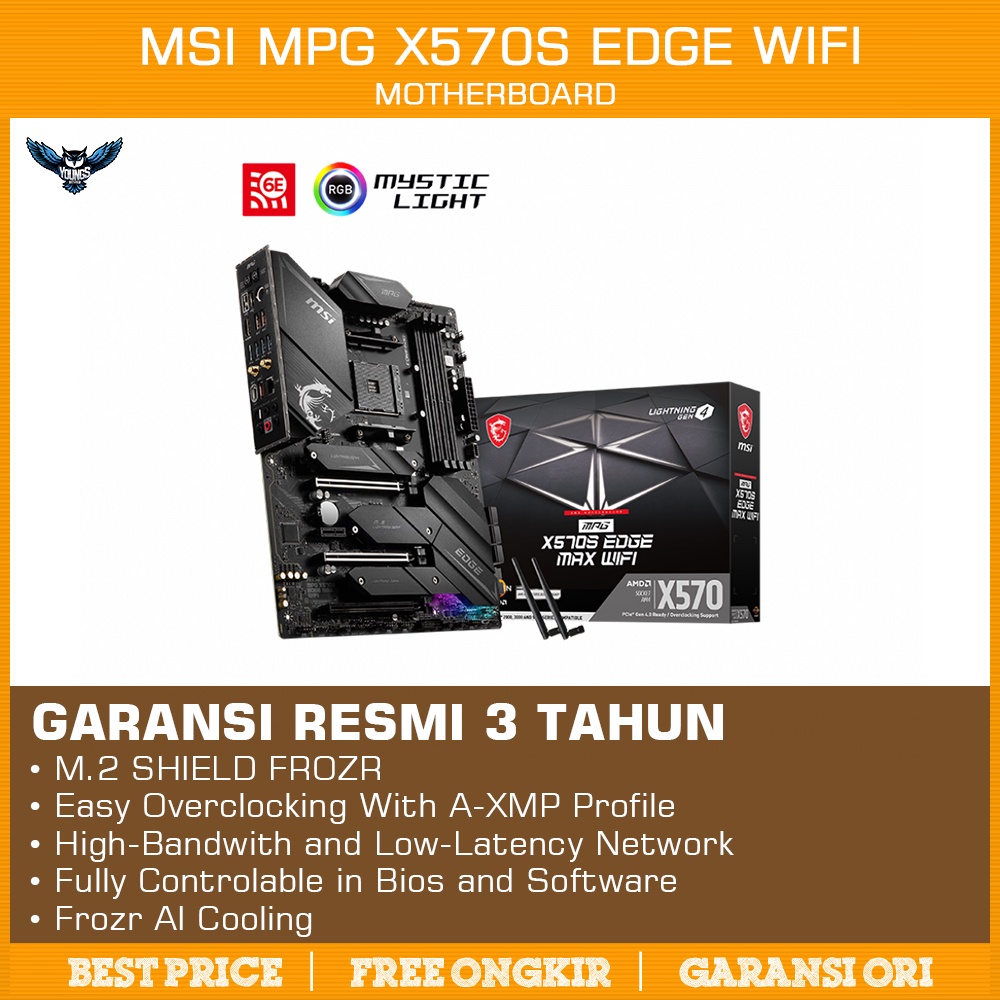 MSI MPG X570S EDGE MAX WIFI | Motherboard AMD X570 Ryzen AM4 ATX