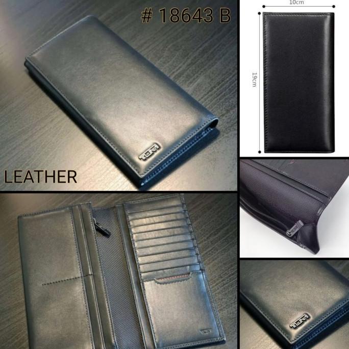 DOMPET TUMI PANJANG CLASSIC KULIT ASLI MIRROR 1:1 ORIGINAL #1 -Pakaian Pria