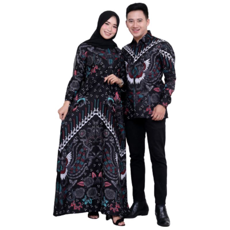 Maura Couple - Sania Ruffle Batik Couple ori Ndoro jowi DNT Garansi Termurah Shopee