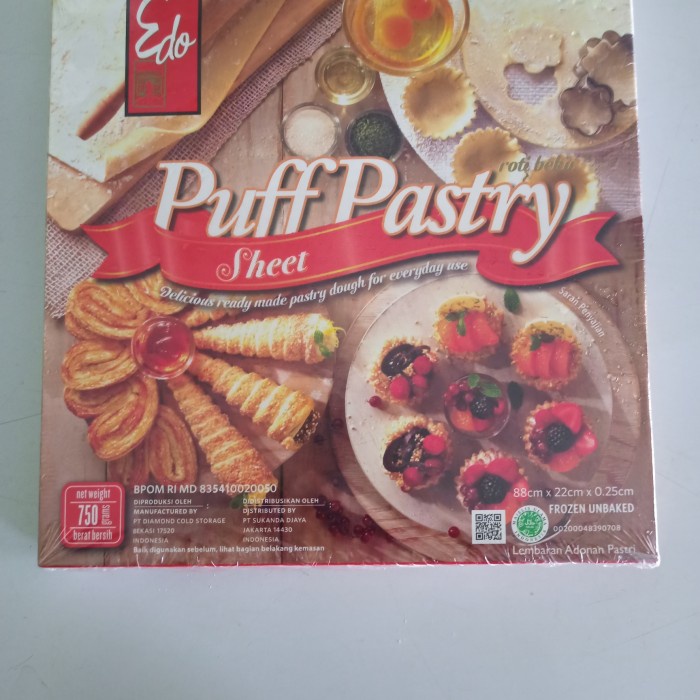 

edo puff pastry sheet 750 gr