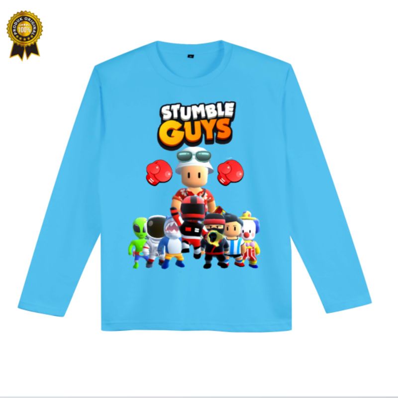 BAJU KAOS ANAK STUMBLE GUYS UNISEX LENGAN PANJANG BAHAN PREMIUM