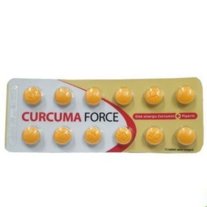 Curcuma Force FCT - Suplemen Makanan Menambah Nafsu Makan / Per Strip 12 Tablet