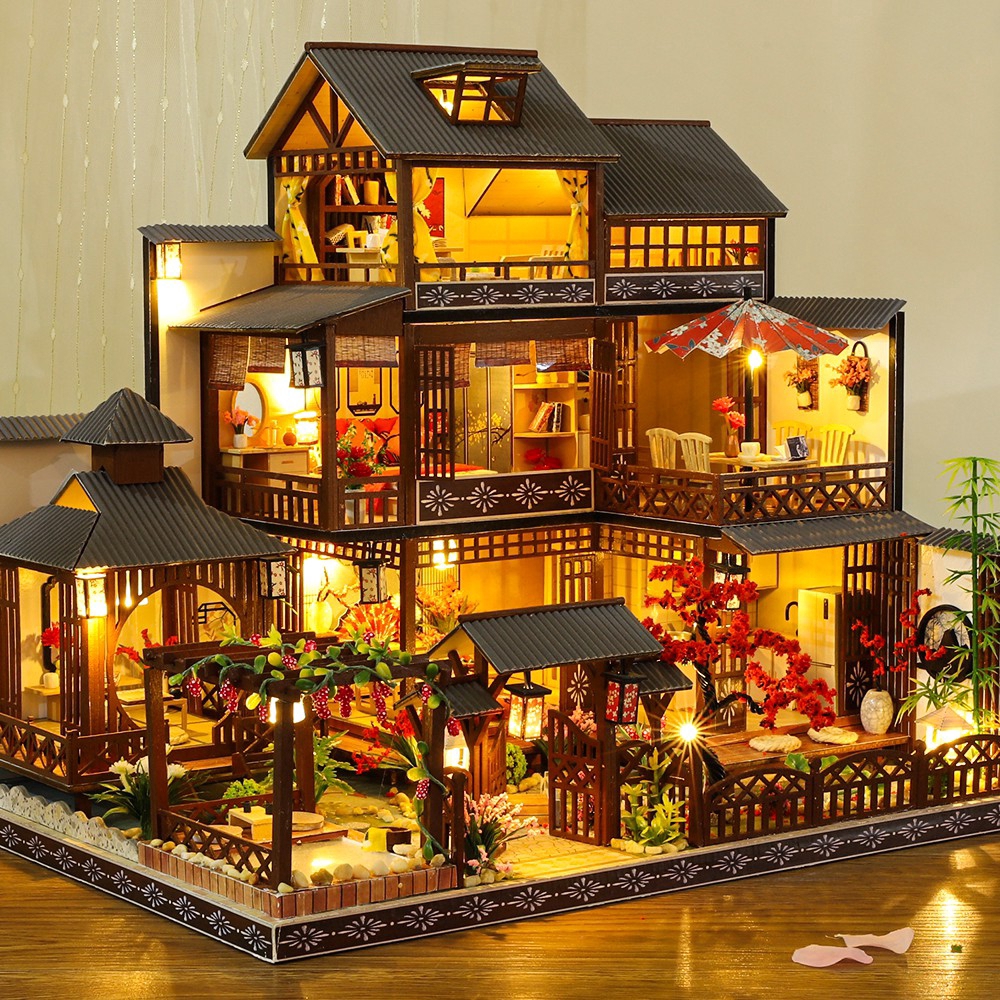 Diy Cutebee Dollhouse Miniatur  Rumah  Rumahan Furnitur 