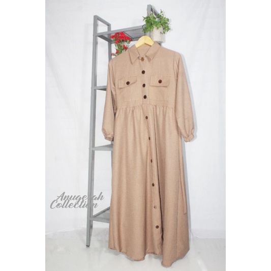 MIDI DRESS CRINKLE AIR FOLW PREMIUM TERBARU/MIDI DRESS KEKINIAN/MIDI TERBARU TERMURAH / LIVY DRESS/ 
