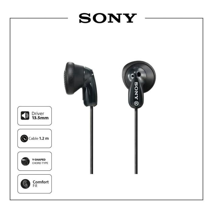 Earphone | Sony Mdr-E9Lp Black Ex Ear Earphone / E9 Lp / Mdre9 / E9-Lp
