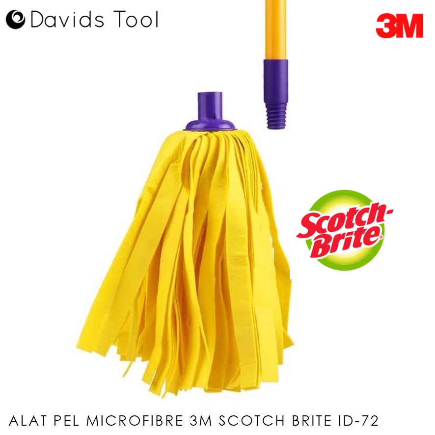 Scotch Brite Alat Pel Lantai Pelan Gagang Mop Praktis Microfibre 3M ID-72