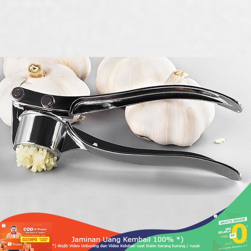 (BISA COD) RVOSTR Easy Stainless Steel Garlic Pressure / Penghancur Bawang - A42